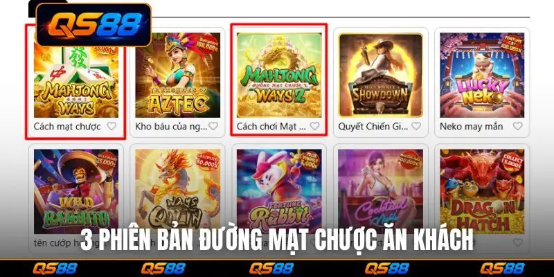 3 phiên bản Đường Mạt Chược ăn khách