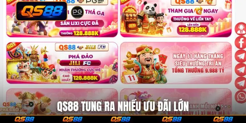 QS88 tung ra nhiều ưu đãi lớn