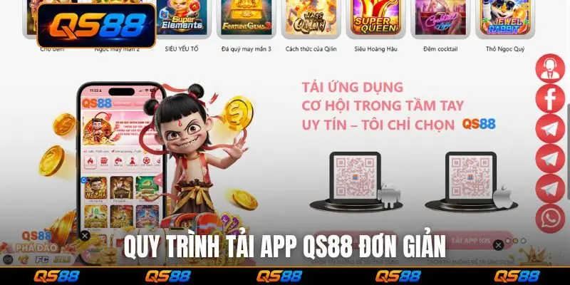 Quy trình tải app QS88 đơn giản