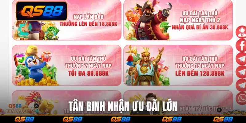 Tân binh nhận ưu đãi lớn