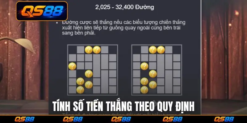 Tính số tiền thắng theo quy định
