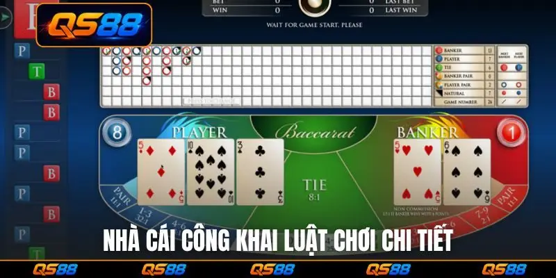 Nhà cái công khai luật chơi chi tiết